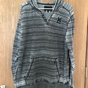 Men’s hurley grey slub hoodie